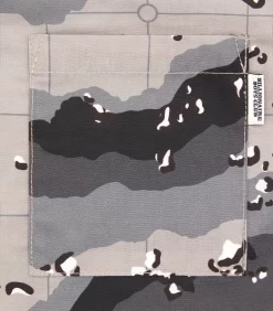 CAMO BOWLING SHIRT - TAUPE -Fashion Style Shop B21415 PRINT 04