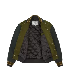 ASTRO VARSITY JACKET - GREEN 12 ASTRO VARSITY JACKET - GREEN -Fashion Style Shop B23402 GREEN 03
