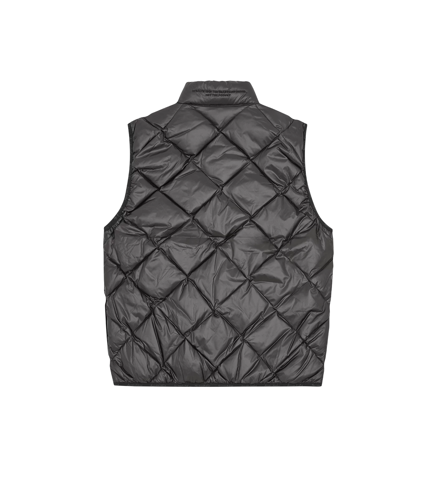 QUILTED LIGHTWEIGHT DOWN VEST - BLACK 2 QUILTED LIGHTWEIGHT DOWN VEST - BLACK - Image 2