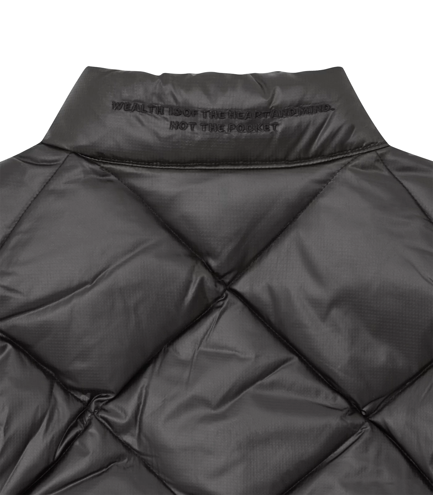 QUILTED LIGHTWEIGHT DOWN VEST - BLACK 6 QUILTED LIGHTWEIGHT DOWN VEST - BLACK - Image 6