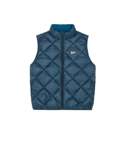 QUILTED LIGHTWEIGHT DOWN VEST - TEAL