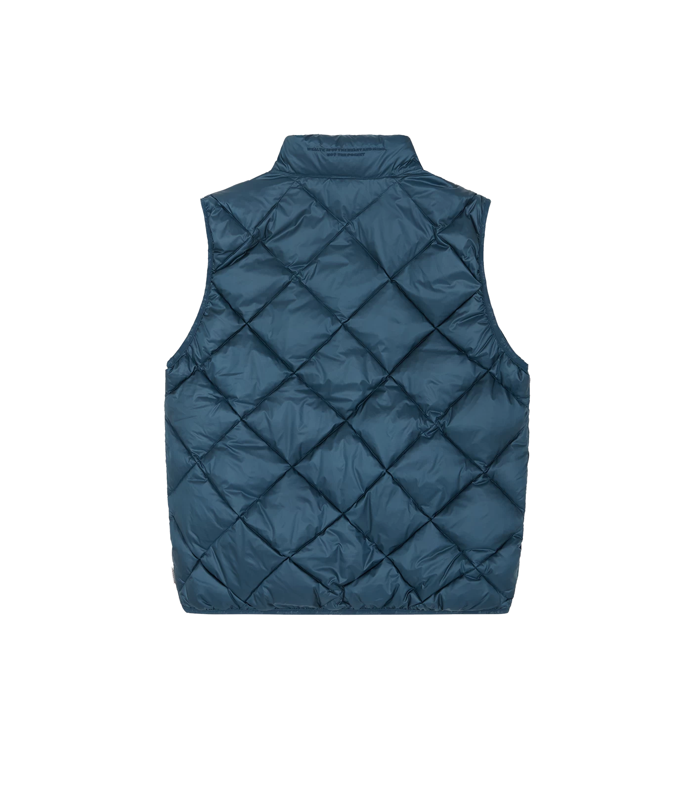 QUILTED LIGHTWEIGHT DOWN VEST - TEAL 2 QUILTED LIGHTWEIGHT DOWN VEST - TEAL - Image 2