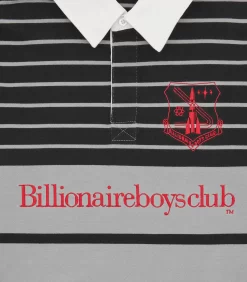 CREST RUGBY SHIRT - BLACK/GREY 10 CREST RUGBY SHIRT - BLACK/GREY -Fashion Style Shop B23426 WHITE 03