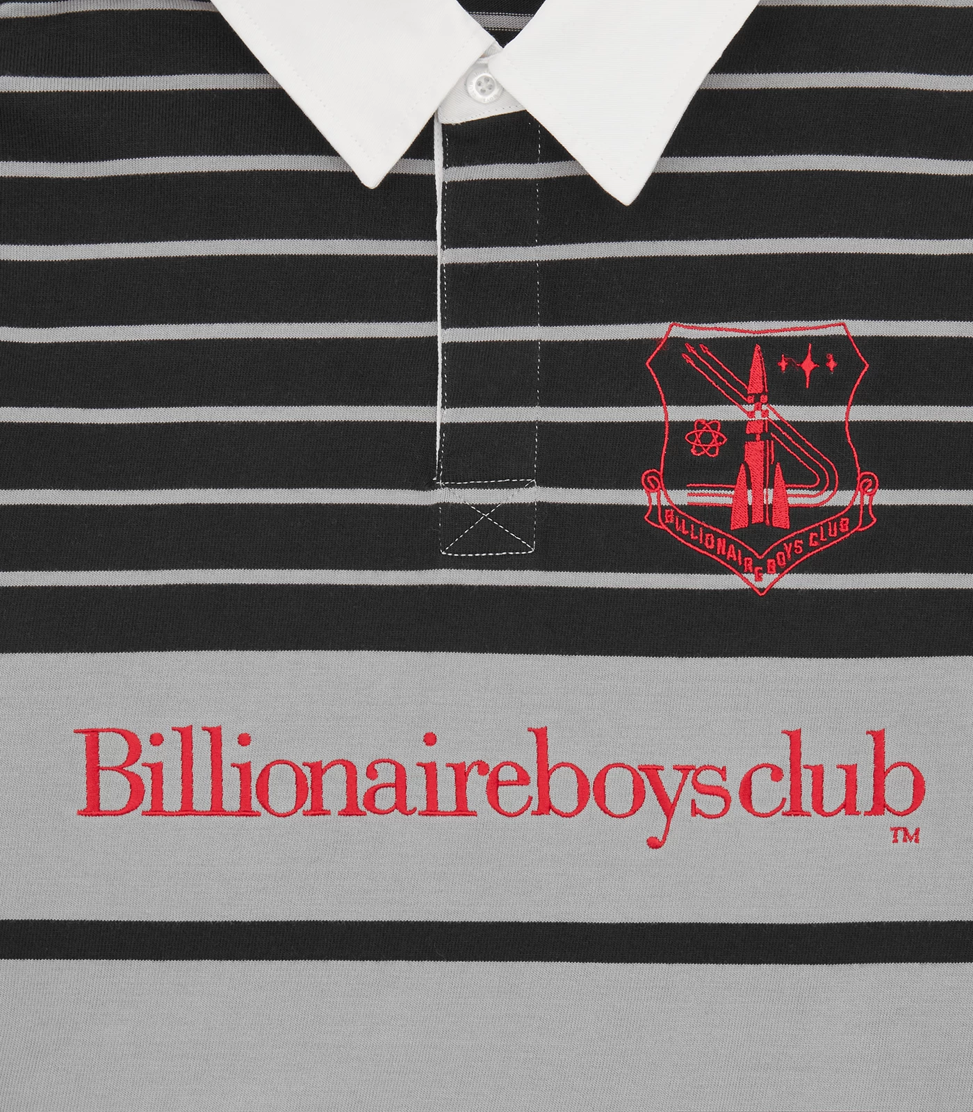 CREST RUGBY SHIRT - BLACK/GREY 5 CREST RUGBY SHIRT - BLACK/GREY - Image 5