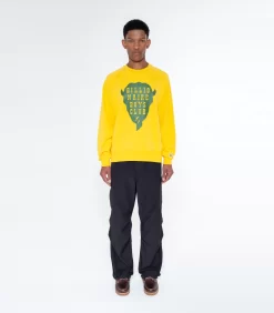 BUFFALO CREWNECK - YELLOW -Fashion Style Shop B23429 YELLOW 1