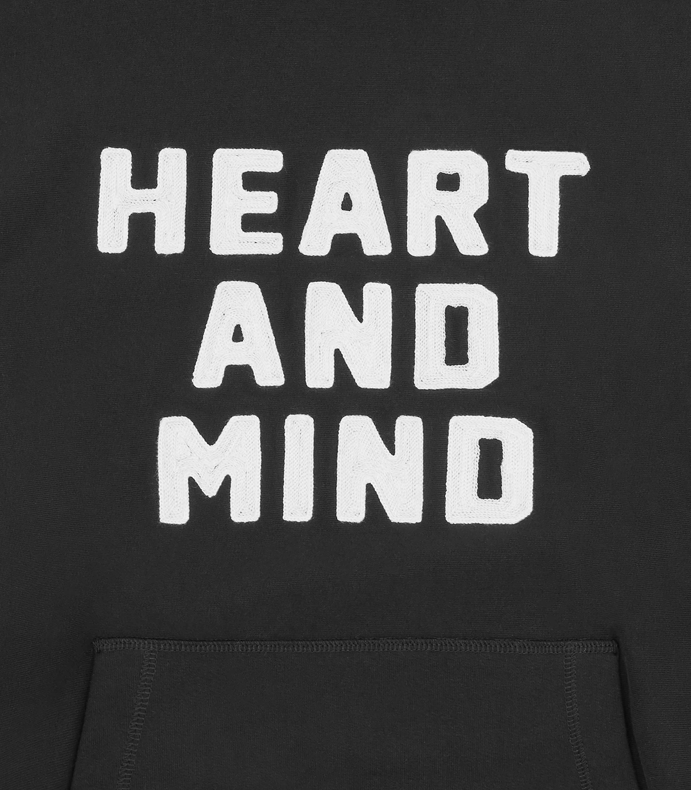 HEART AND MIND POPOVER HOOD - BLACK 3 HEART AND MIND POPOVER HOOD - BLACK - Image 3