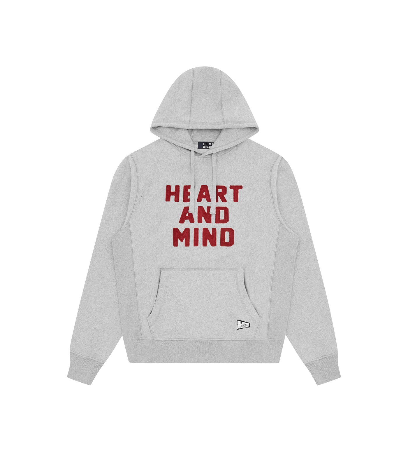 HEART AND MIND POPOVER HOOD - HEATHER GREY 1 HEART AND MIND POPOVER HOOD - HEATHER GREY