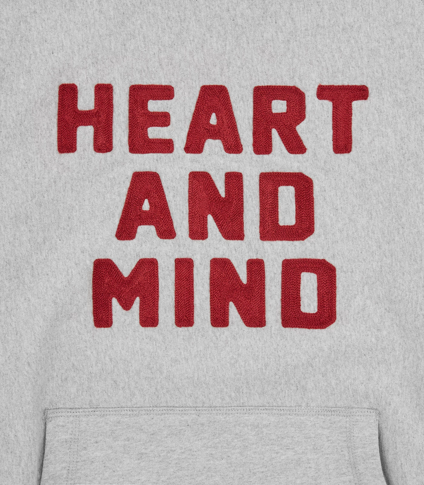 HEART AND MIND POPOVER HOOD - HEATHER GREY 5 HEART AND MIND POPOVER HOOD - HEATHER GREY - Image 5