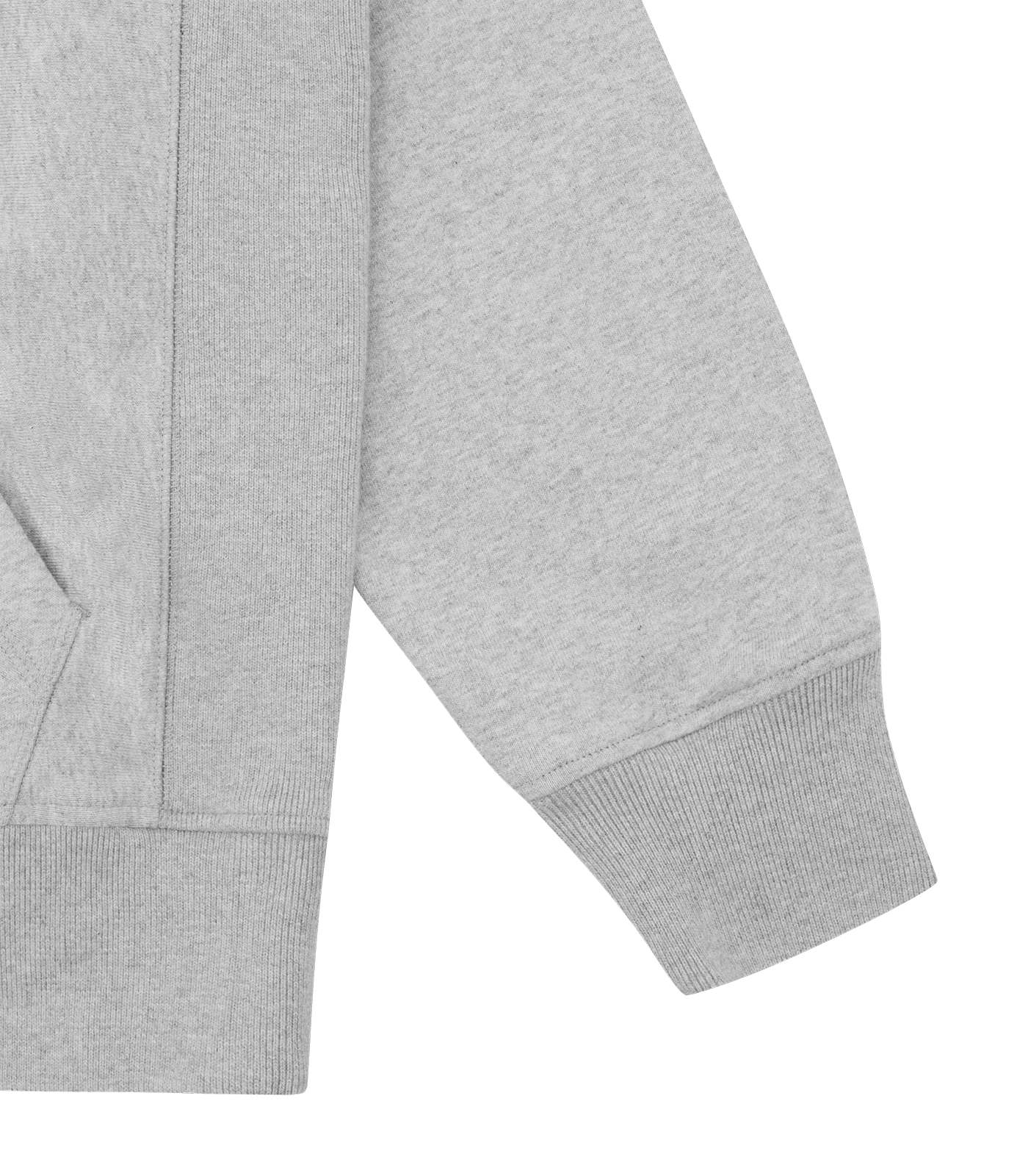 HEART AND MIND POPOVER HOOD - HEATHER GREY 6 HEART AND MIND POPOVER HOOD - HEATHER GREY - Image 6