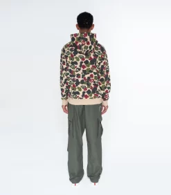 DUCK CAMO ZIP-THROUGH HOOD - MULTI CAMO -Fashion Style Shop B23437 MULTI CAMO 2