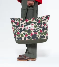DUCK CAMO TOTE BAG - MULTI CAMO -Fashion Style Shop B23463 MULTI CAMO 1