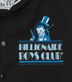 LONDON VARSITY JACKET - BLACK -Fashion Style Shop B23S11 BLACK 04