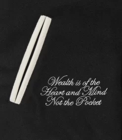 LONDON VARSITY JACKET - BLACK -Fashion Style Shop B23S11 BLACK 05