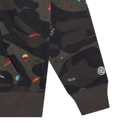 A/O SPACE CAMO POPOVER HOOD - BLACK 6 A/O SPACE CAMO POPOVER HOOD - BLACK -Fashion Style Shop B23S12 BLACK 03