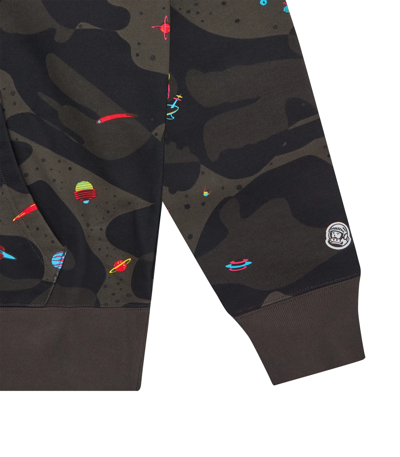 A/O SPACE CAMO POPOVER HOOD - BLACK 3 A/O SPACE CAMO POPOVER HOOD - BLACK - Image 3