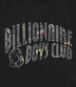 SPACE CAMO ARCH LOGO T-SHIRT - BLACK -Fashion Style Shop B23S14 BLACK 03