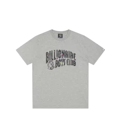 SPACE CAMO ARCH LOGO T-SHIRT - HEATHER GREY