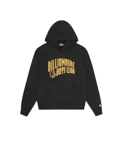 GLITTER ARCH LOGO POPOVER HOOD - BLACK/GOLD