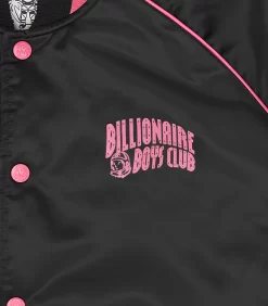 SATIN BOMBER JACKET - BLACK/PINK 9 SATIN BOMBER JACKET - BLACK/PINK -Fashion Style Shop B23S40 BLACKPINK 04
