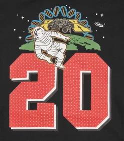 20TH ANNIVERSARY POPOVER HOOD - BLACK -Fashion Style Shop B23S42 BLACK 05