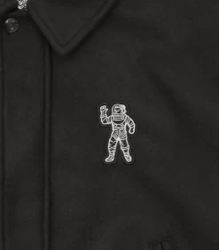 COLLARED VARSITY JACKET - BLACK 9 COLLARED VARSITY JACKET - BLACK -Fashion Style Shop B24102 BLACK 04