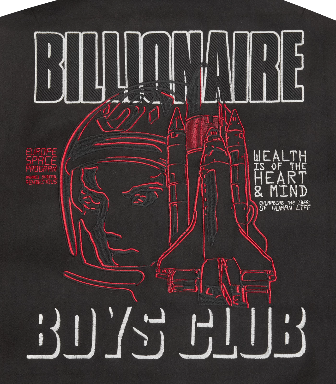 COLLARED VARSITY JACKET - BLACK 6 COLLARED VARSITY JACKET - BLACK - Image 6