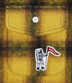 CHECK L/S SHIRT - YELLOW -Fashion Style Shop B24121 YELLOW 04