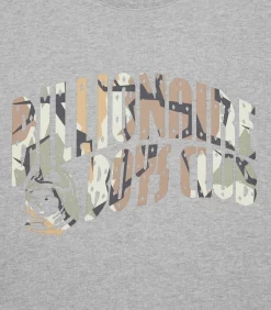 CAMO ARCH LOGO CREWNECK - HEATHER GREY -Fashion Style Shop B24122 HEATHERGREY 03