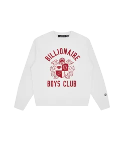 CREST LOGO CREWNECK - WHITE