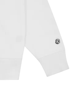 CREST LOGO CREWNECK - WHITE -Fashion Style Shop B24123 WHITE 04