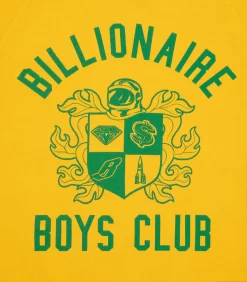 CREST LOGO CREWNECK - YELLOW -Fashion Style Shop B24123 YELLOW 03