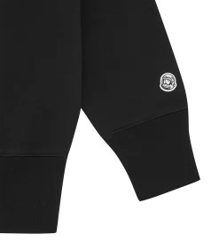 COLLARED HALF ZIP SWEATER - BLACK -Fashion Style Shop B24125 BLACK 04