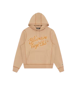 SCRIPT LOGO POPOVER HOODIE - TAN