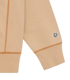 SCRIPT LOGO POPOVER HOODIE - TAN -Fashion Style Shop B24128 TAN 04