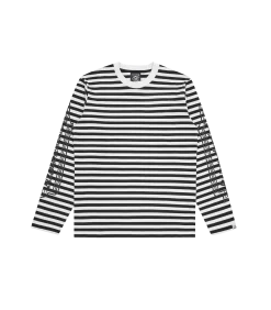 L/S STRIPE T-SHIRT - BLACK/WHITE