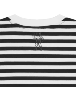 L/S STRIPE T-SHIRT - BLACK/WHITE -Fashion Style Shop B24131 BLACKWHITE 04