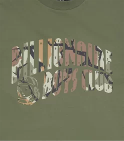 CAMO ARCH LOGO T-SHIRT - GREEN -Fashion Style Shop B24133 GREEN 03