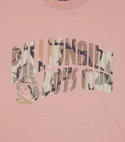 CAMO ARCH LOGO T-SHIRT - PINK -Fashion Style Shop B24133 PINK 03