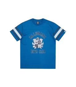 CREST LOGO MESH FOOTBALL SHIRT - BLUE