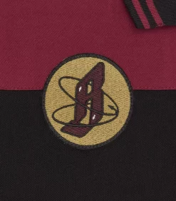 PANELLED POLO SHIRT - BLACK -Fashion Style Shop B24140 BLACK 04