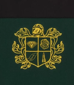 PANELLED POLO SHIRT - GREEN -Fashion Style Shop B24140 GREEN 03