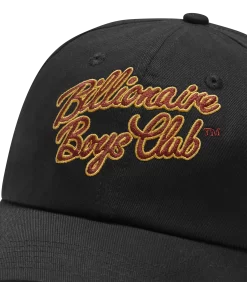 SCRIPT LOGO EMBROIDERED CAP - BLACK -Fashion Style Shop B24144 BLACK 3