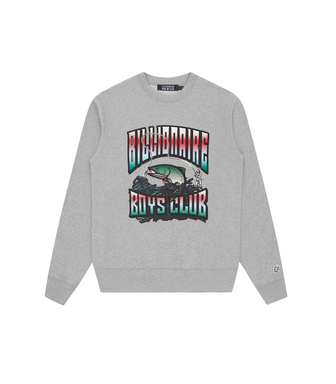 BIG CATCH CREWNECK - HEATHER GREY 1 BIG CATCH CREWNECK - HEATHER GREY