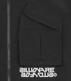 MULTI POCKET OVERSHIRT - BLACK -Fashion Style Shop B24239 BLACK 04