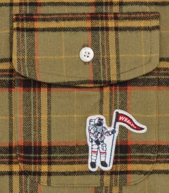 CHECK SHIRT - GREEN -Fashion Style Shop B24240 GREEN 03