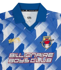 BILLIONAIRE BOYS CLUB TOKYO FOOTBALL SHIRT - BLUE -Fashion Style Shop BBCFOOTBALLJERSEY BLUE 03