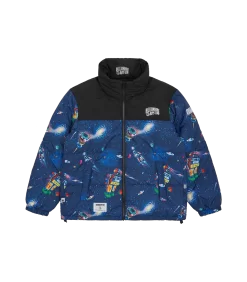 BILLIONAIRE BOYS CLUB X FIRST DOWN REVERSIBLE BUBBLE DOWN JACKET - GREEN -Fashion Style Shop BBCJP225SX003 GREEN 08