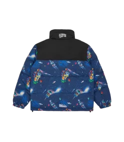 BILLIONAIRE BOYS CLUB X FIRST DOWN REVERSIBLE BUBBLE DOWN JACKET - GREEN -Fashion Style Shop BBCJP225SX003 GREEN 09