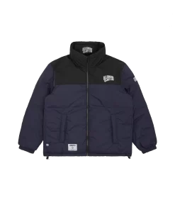 BILLIONAIRE BOYS CLUB X FIRST DOWN REVERSIBLE BUBBLE DOWN JACKET - NAVY