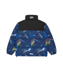 BILLIONAIRE BOYS CLUB X FIRST DOWN REVERSIBLE BUBBLE DOWN JACKET - NAVY -Fashion Style Shop BBCJP225SX003 NAVY 09